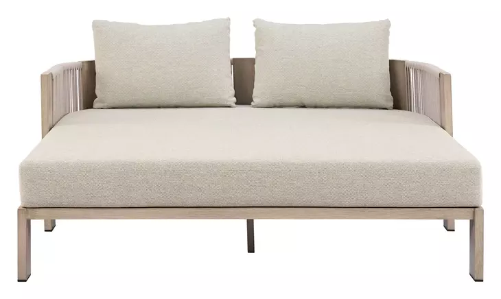 Sunlit Green Upholstered Outdoor Springs Daybed