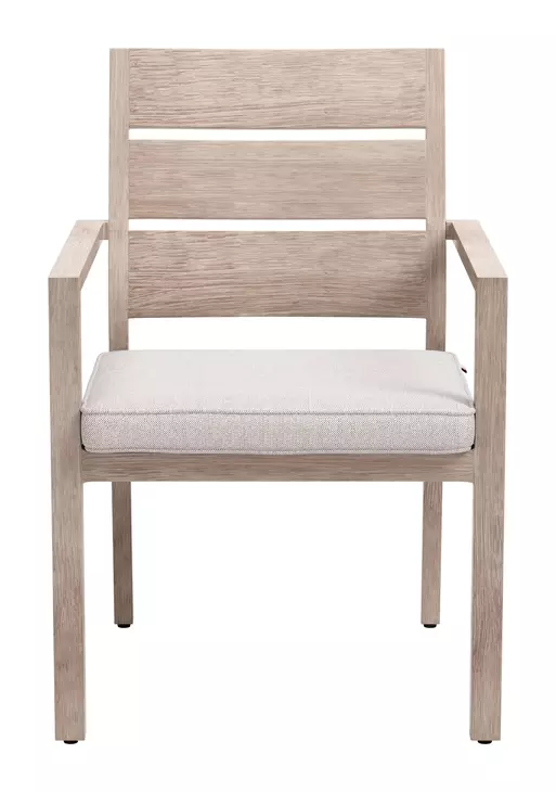 Reefline Gray Upholstered Outdoor Dining Chair Set of 2