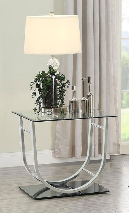 Danville Chrome U Shape End Table 