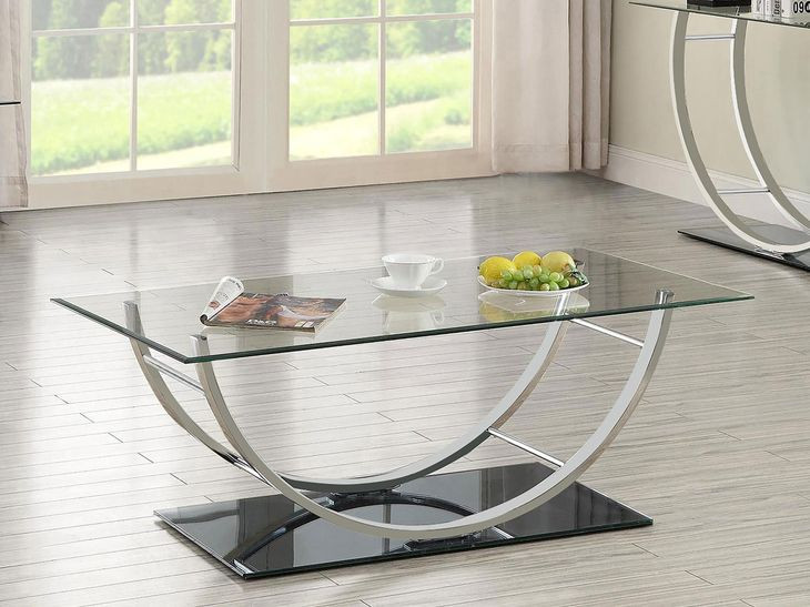 Danville Chrome U Shape Coffee Table