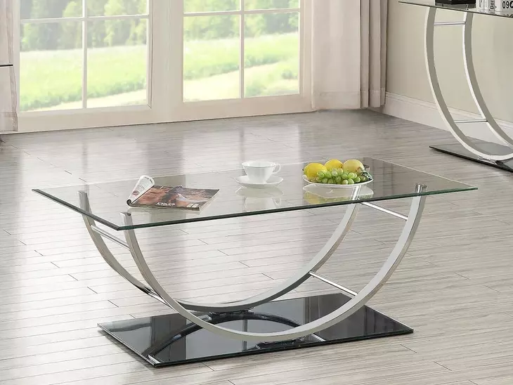 Danville Chrome U Shape Coffee Table 