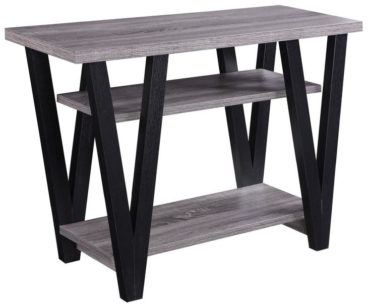 Stevens Black And Antique Grey Sofa Table
