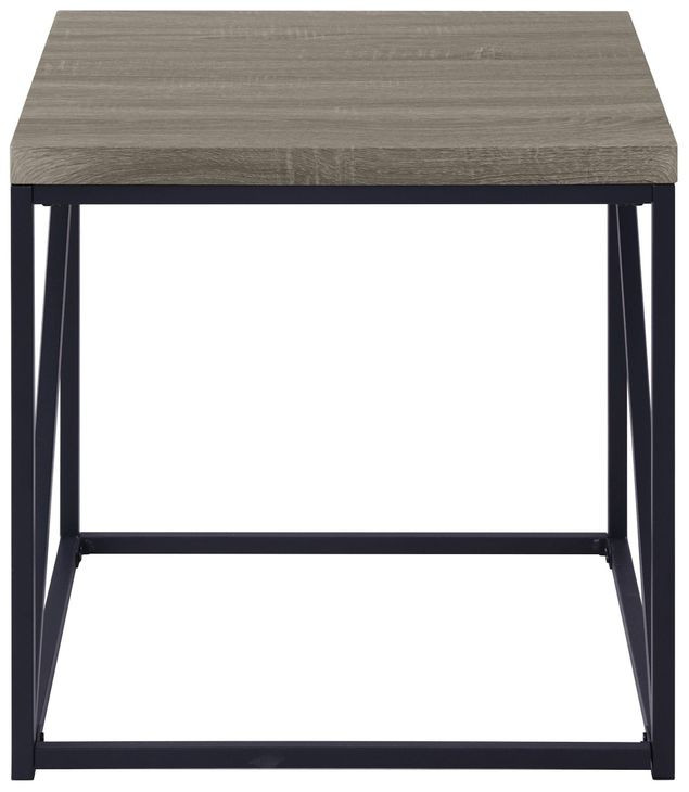 Birdie Sonoma Grey Square End Table 