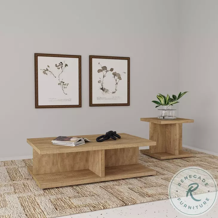 Cortona Mango Square Occasional Table Set