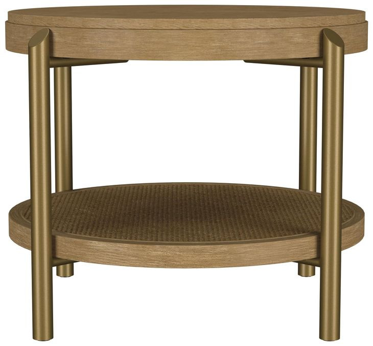 Arini Sand Wash Round End Table