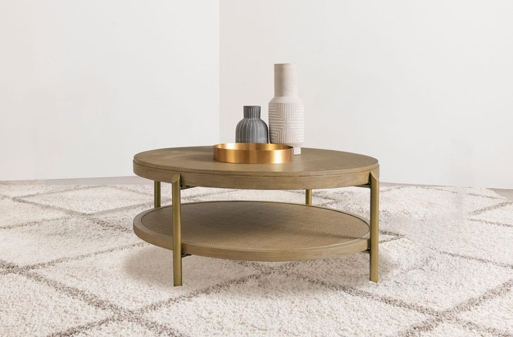Arini Sand Wash Round Coffee Table