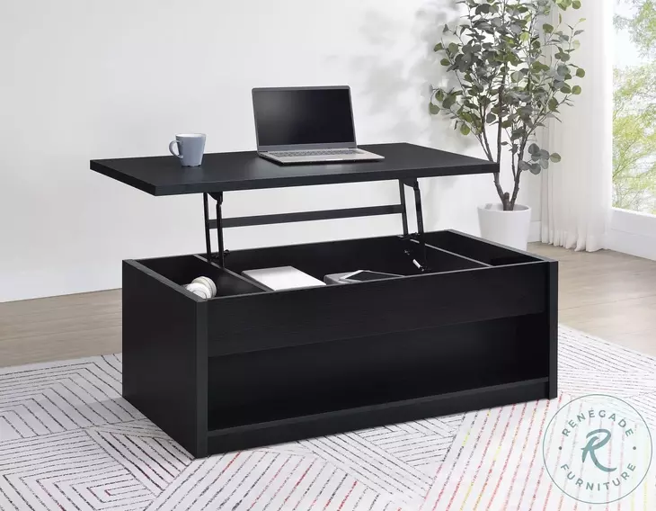 Knapp Black Lift Top Coffee Table