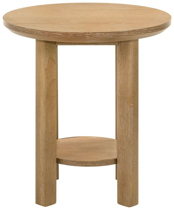 Ottowa Washed Oak Round End Table
