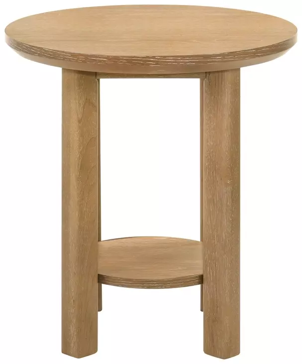 Ottowa Washed Oak Round End Table