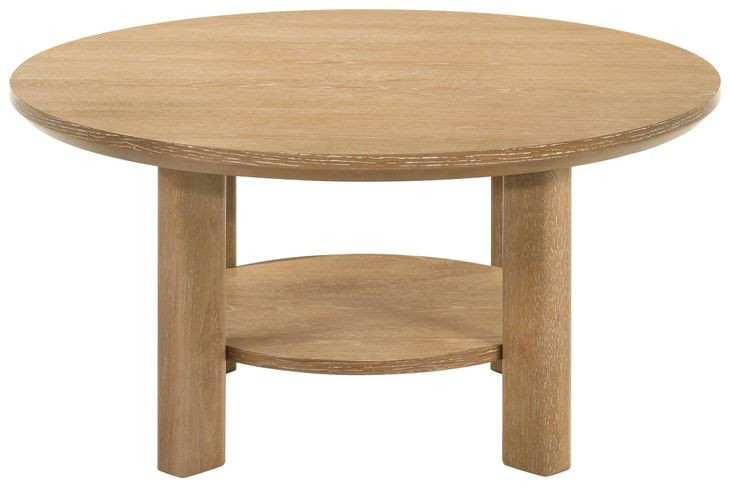 Ottowa Washed Oak Round Cocktail Table