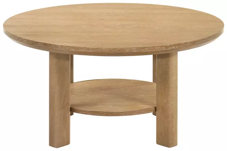 Ottowa Washed Oak Round Cocktail Table