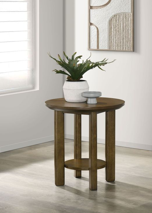 Ottowa Brown Round End Table