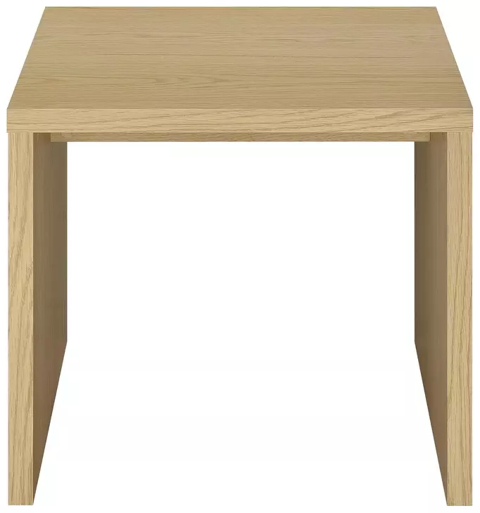 Canoga Light Oak Square End Table