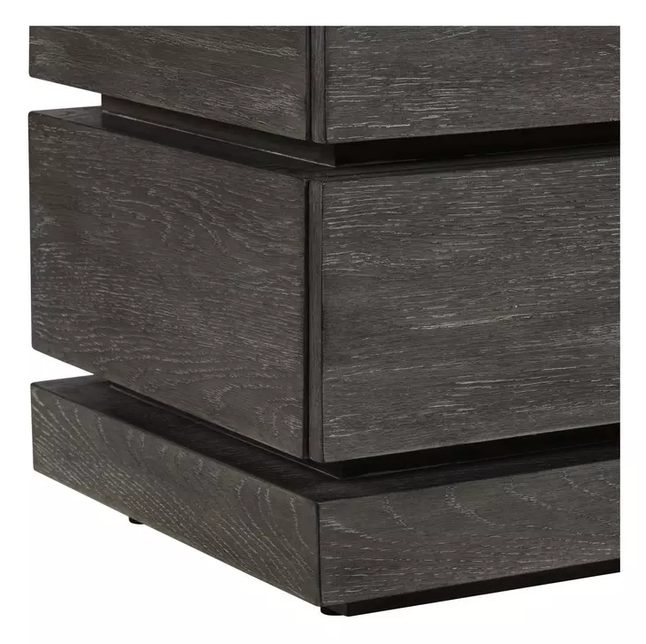 Piedmont Charcoal and Ash Square Chairside Table