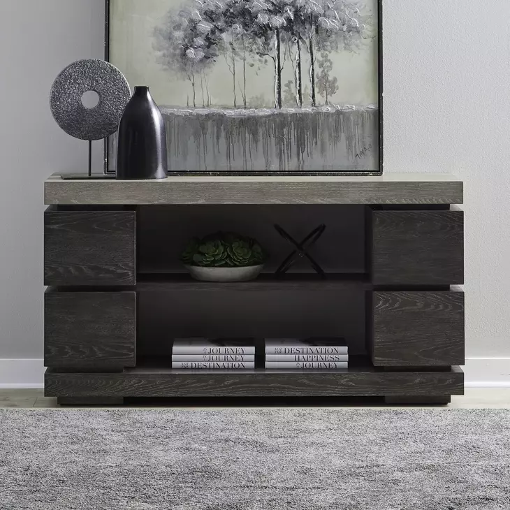 Piedmont Charcoal and Ash Rectangular Sofa Table