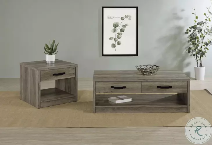 Felix Gray Driftwood Occasional Table Set