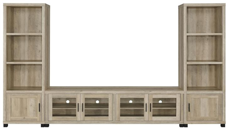 Sachin Antique Pine Media Tower