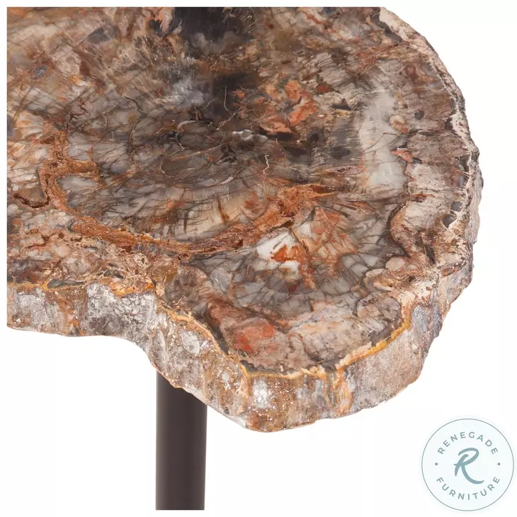 Howe Brown And Matte Black Accent Table