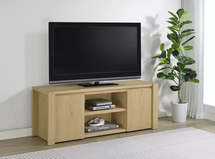 Laurelton Light Oak 60" TV Stand with 2 Doors