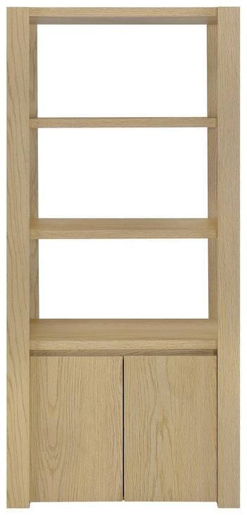 Laurelton Light Oak Media Tower with 2 Doors