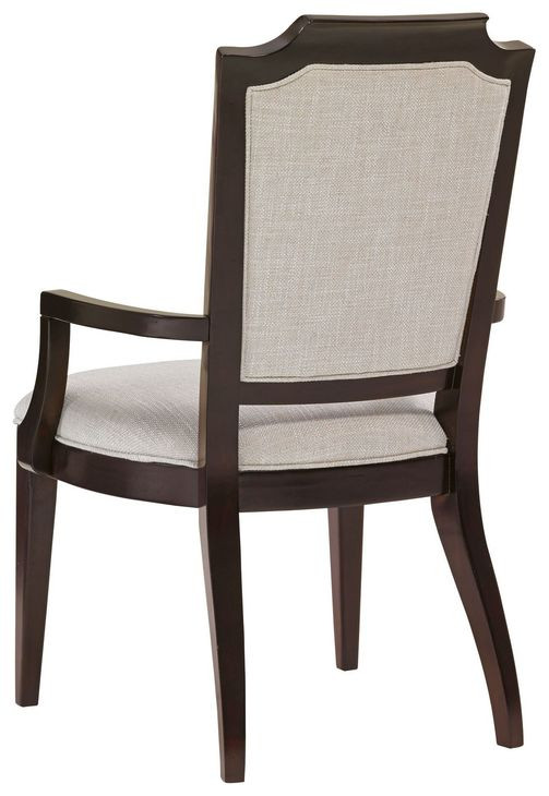 Candace Kensington Place Gray Upholstered Arm Chair