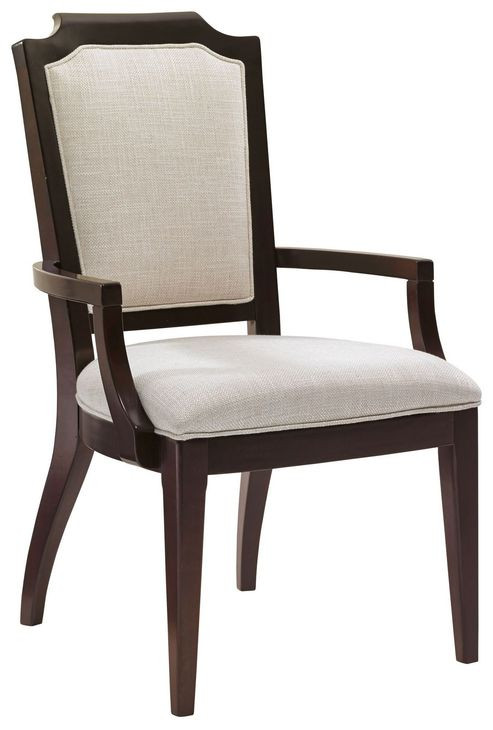Candace Kensington Place Gray Upholstered Arm Chair