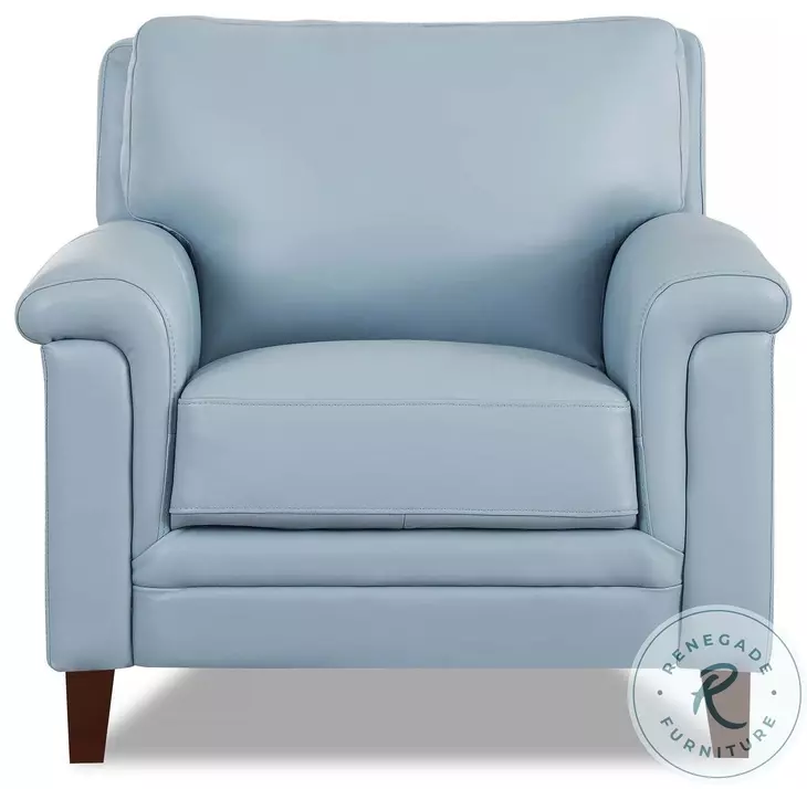 Wendover Spa Blue Top Grain Leather Chair