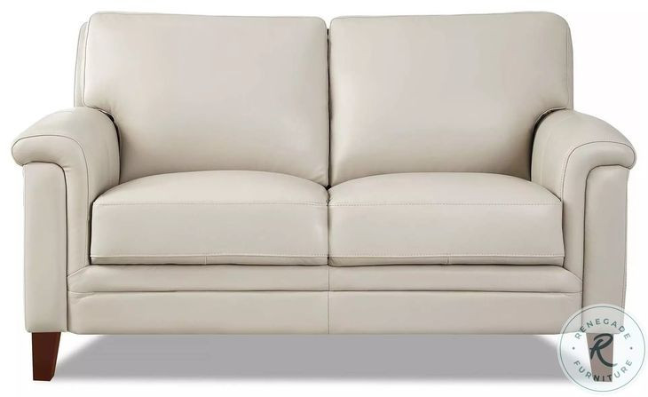 Wendover Vanilla Leather 62" Loveseat