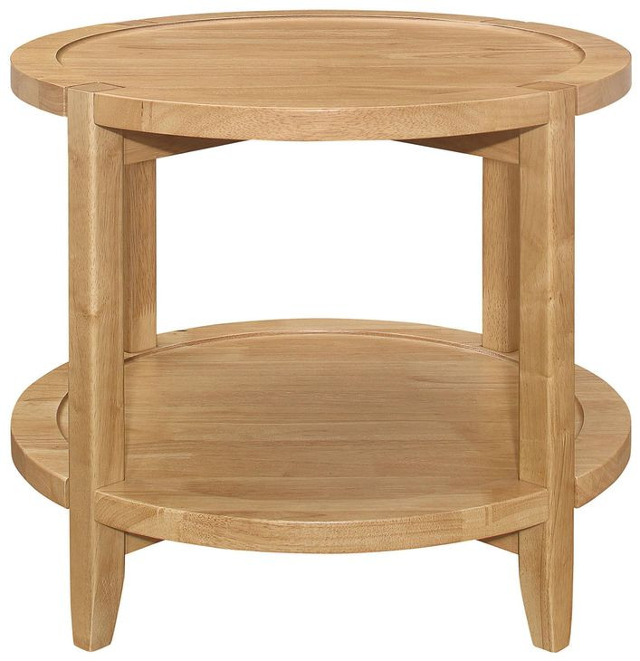 Camillo Maple Round End Table