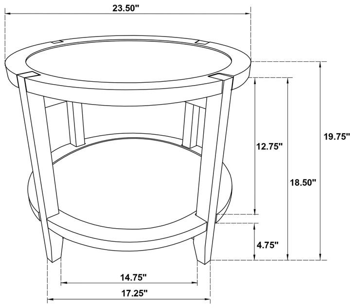 Camillo Maple Round End Table