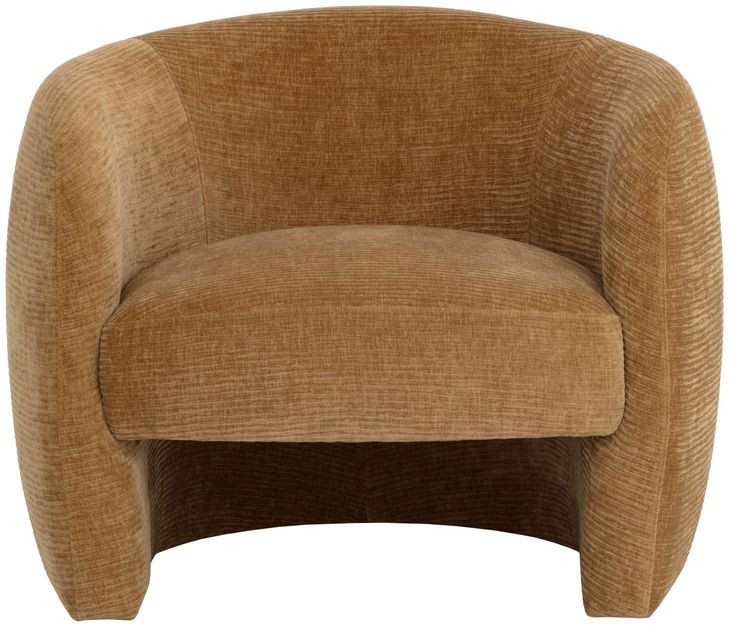 Zerion Opera Butterscotch Upholstered Lounge Chair