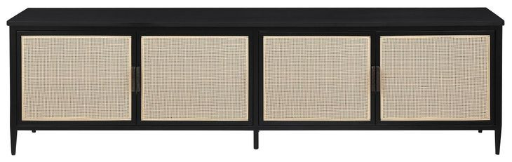 Amherst Black 4 Door 78" TV Stand