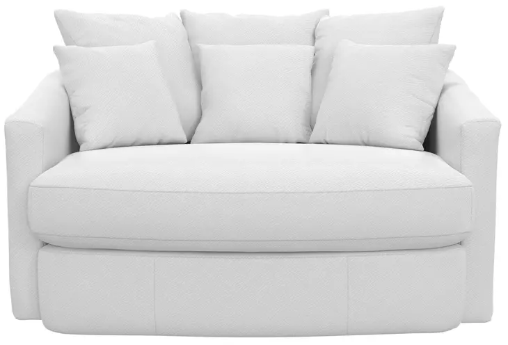 Matty White 57" Cuddle Chaise