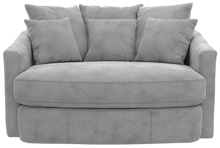 Matty Pewter 57" Cuddle Chaise