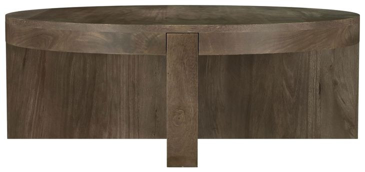 Kinkaid Brown Round Coffee Table