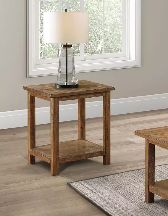 Payne Distressed Brown End Table