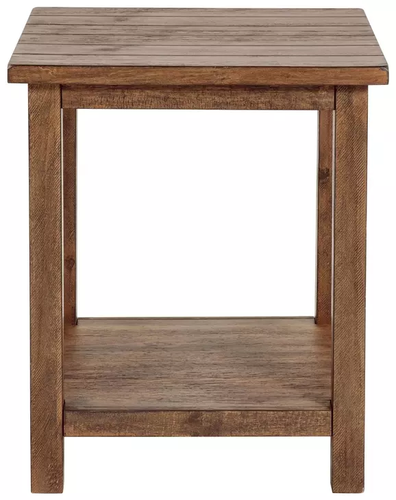 Payne Distressed Brown End Table