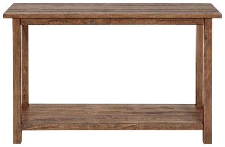 Payne Distressed Brown Entryway Console Table