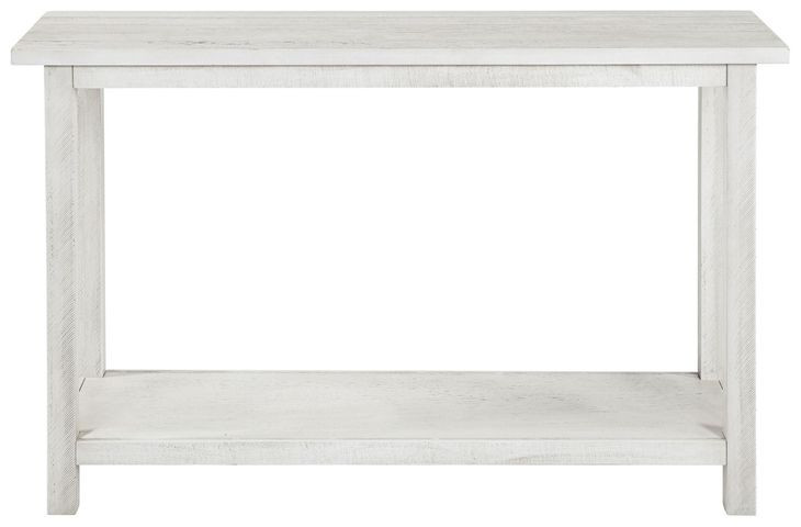 Payne Distressed White Entryway Console Table