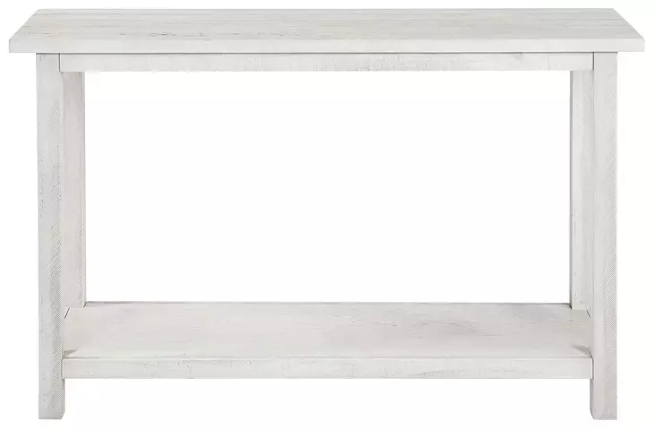 Payne Distressed White Entryway Console Table