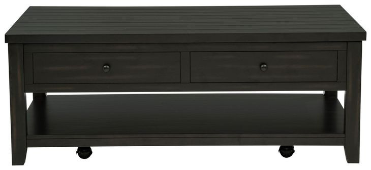 Payne Distressed Java Rectangular Lift Top Cocktail Table