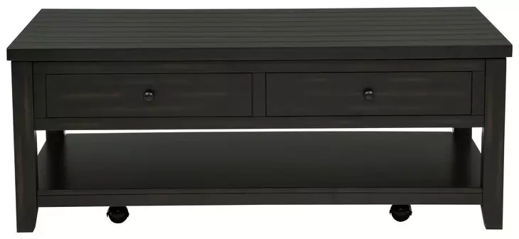 Payne Distressed Java Rectangular Lift Top Coffee Table