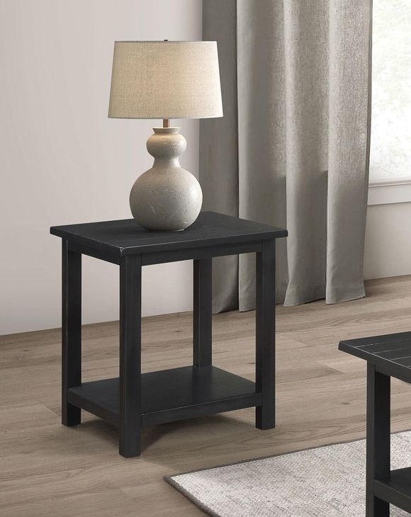 Payne Distressed Java End Table
