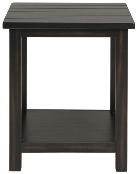 Payne Distressed Java End Table
