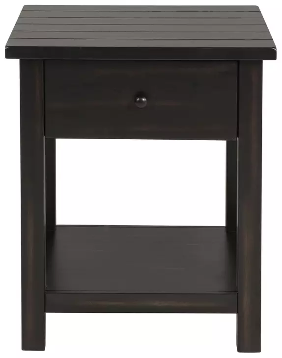 Payne Distressed Java 1 Drawer End Table