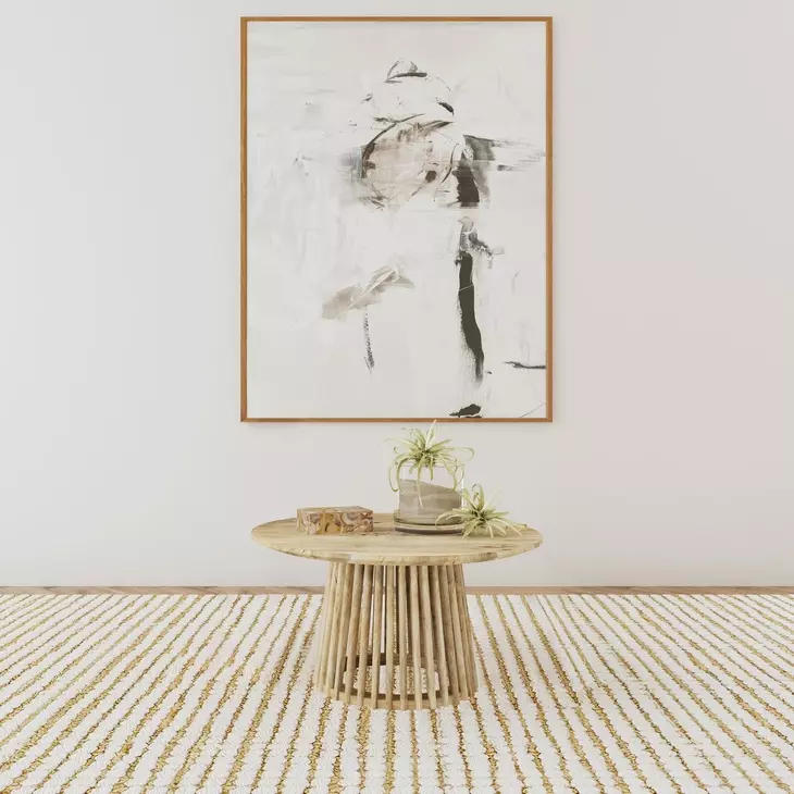 Touhy Natural Mango Round Coffee Table