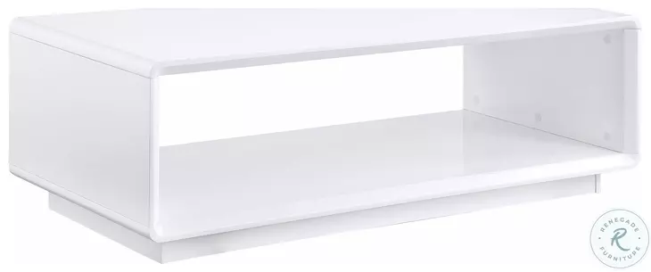 Paseo White High Gloss Rectangular Coffee Table