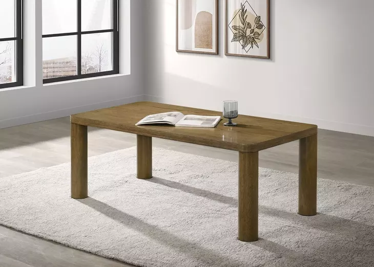 Castlewood Brown Oak Rectangular Coffee Table