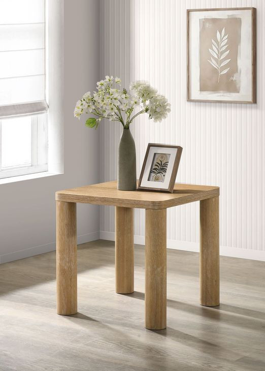 Castlewood Washed Oak Square End Table