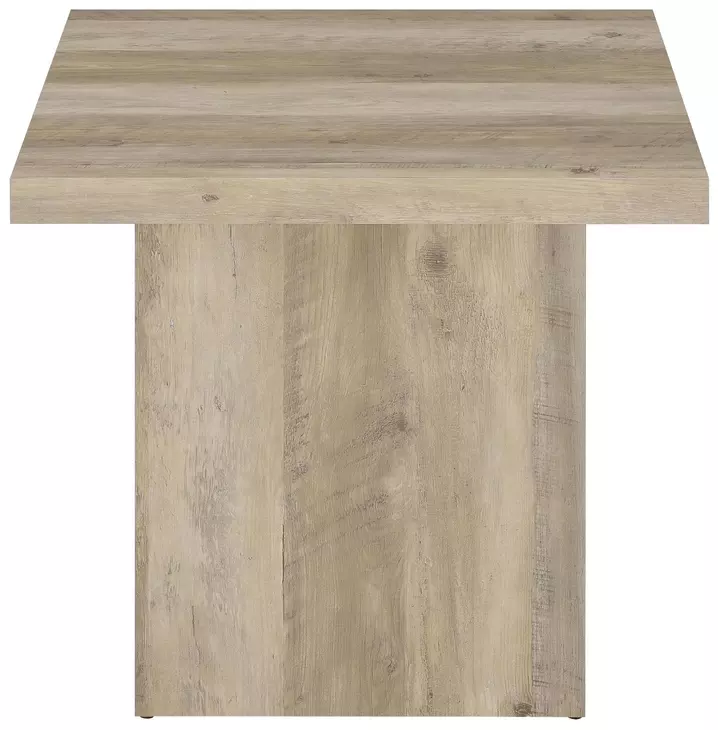 Devar Distressed Pine Square End Table